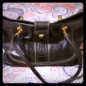Marino Orlandi Black Genuine Leather Purse